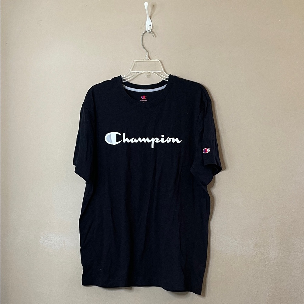 Champion Men's Black T-Shirt SZ L